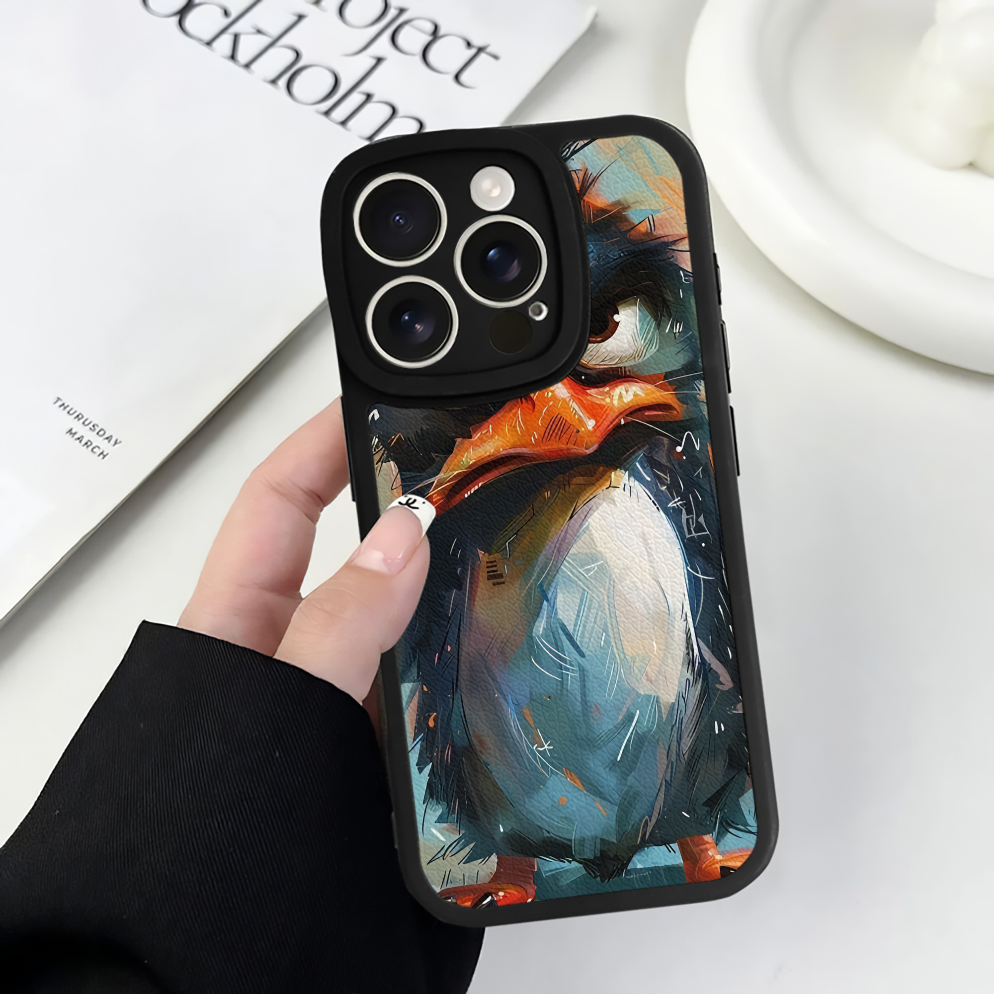 （画像用） Angry Birds アングリーバード 【iPhone 16シリーズ対応】シリコンスマホケース（レザー調） 材質：シリコン